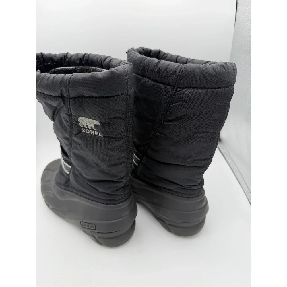 Sorel Youth Size 2 Black Winter Snow Boots Removable Felt Liners EU 33.   1784